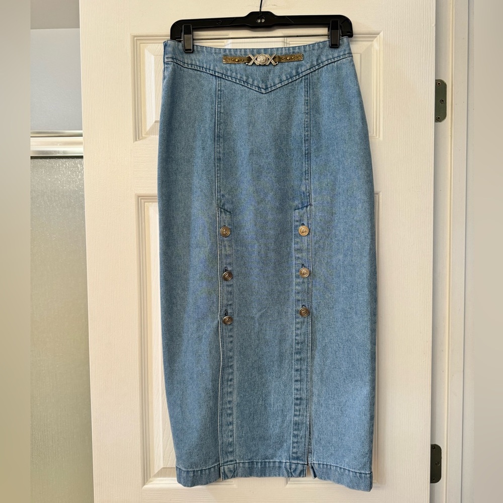 City Girl Vintage Jean Skirt